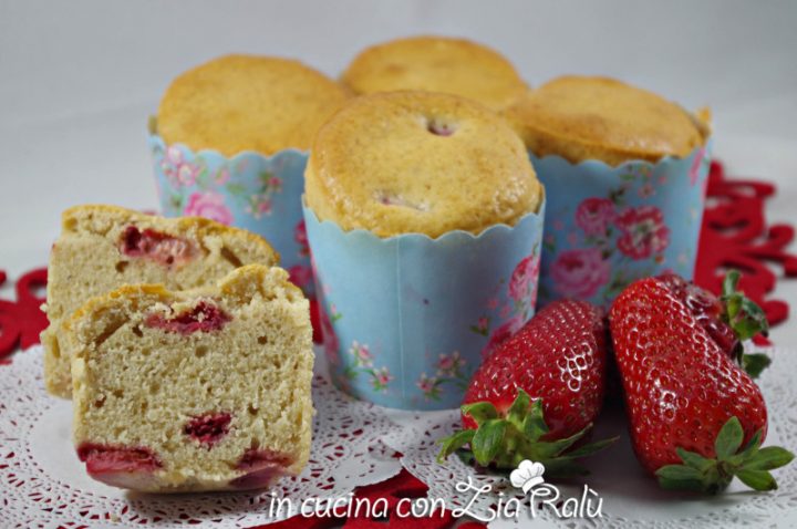 Muffins panna e fragole