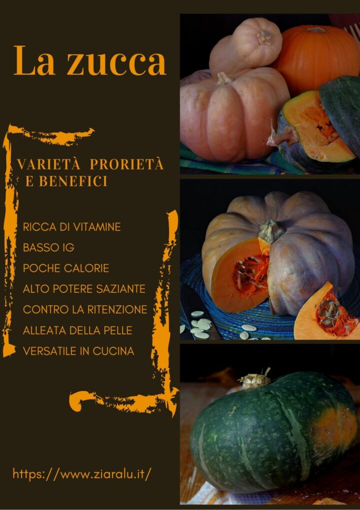 la zucca varietà proprietà benefici