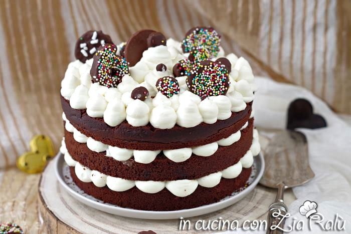 Naked cake al cacao - torta nuda - In cucina con Zia Ralù